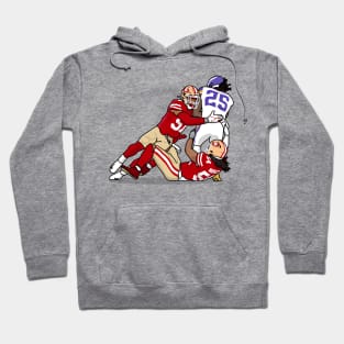 the dinamic duo linebacker Hoodie